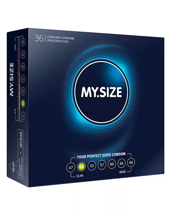 My Size Natural Latex Condom 49 Width 36 pcs