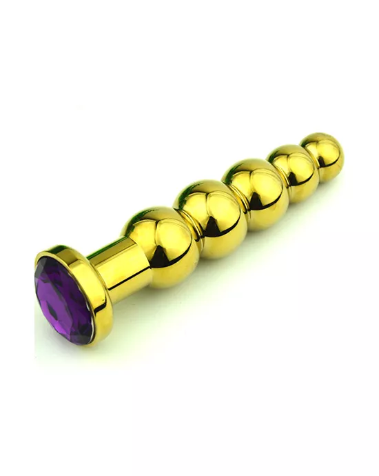 Bubbles Butt Plug With Gem Base