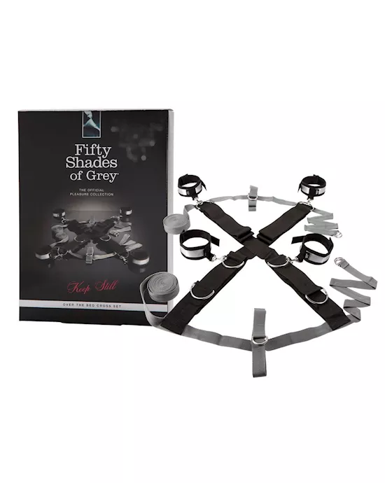 Fifty Shades of Grey Keep Still Over the Bed Cross Restraint Silver