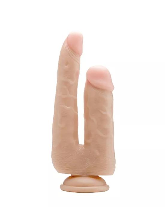 Realistic Double Cock 9 Inch
