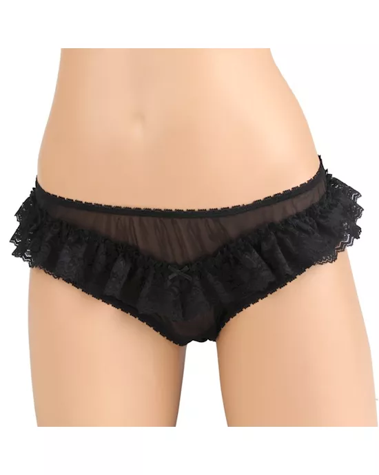 Crotchless Lace Panty
