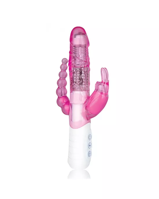 Slim Double Penetration Rabbit With Vibrating Anal Beads