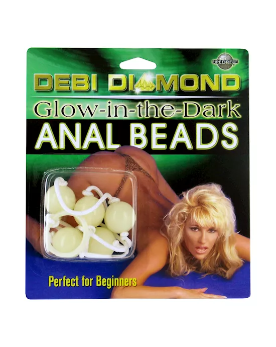 DEBI DIAMONDS GLOW DARK ANAL BEADS