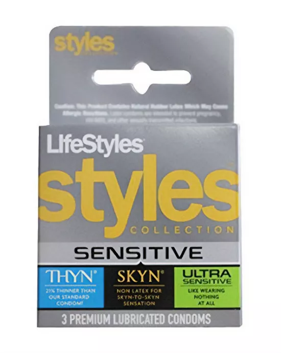 LifeStyles STYLES Sensitive 3 pk