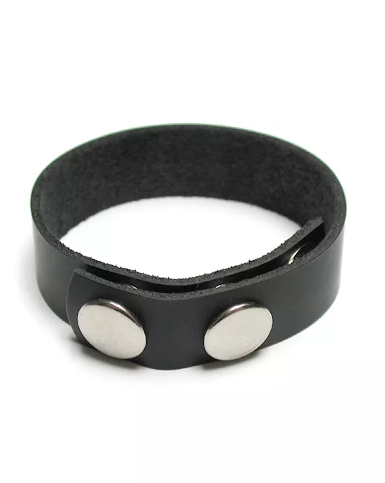 3 Snap Cock Ring Leather