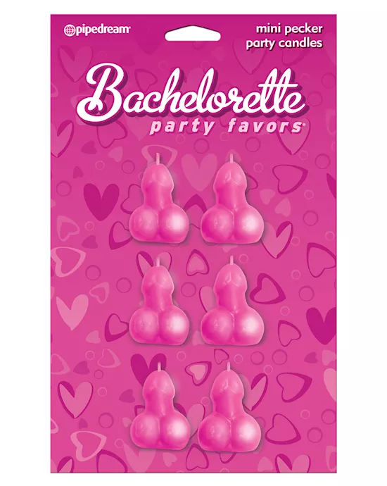 MINI PECKER PARTY CANDLES 6 PCS