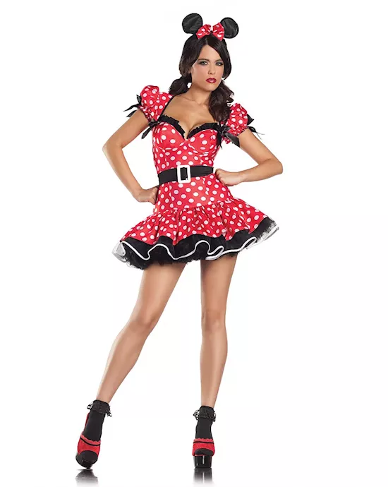 3 Piece Flirty Mouse Costume - L/XL