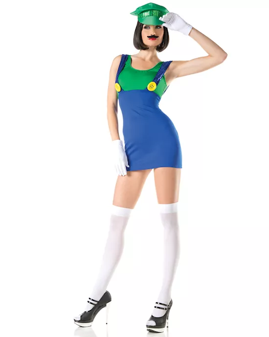 3 Piece  Sexy Miss Lingui Costume - S/M