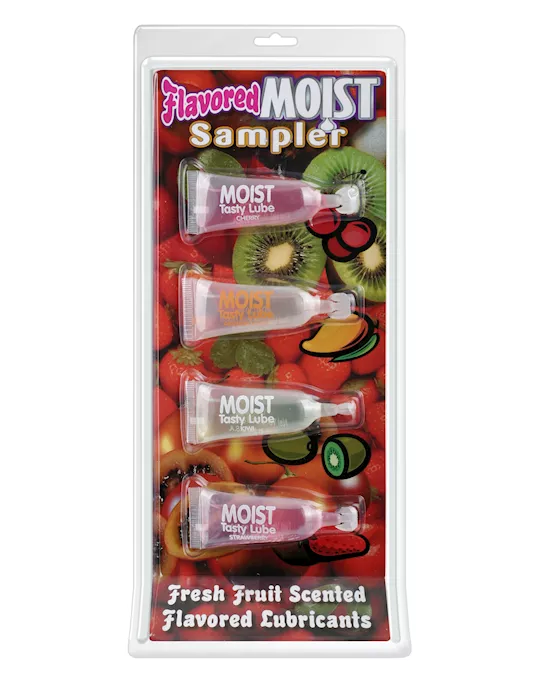 FLAVORED MOIST SAMPLER 4 PACK