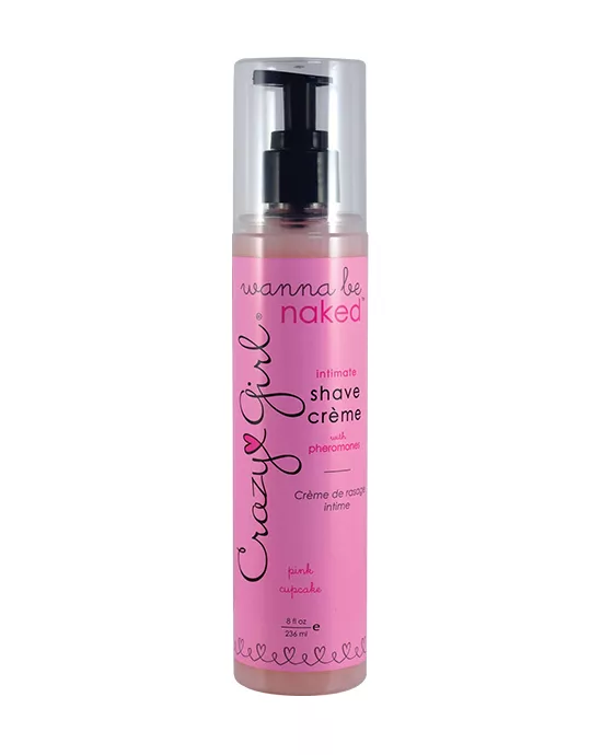Crazy Girl Wanna Be Naked Intimate Shaving Creme Pink Cupcake