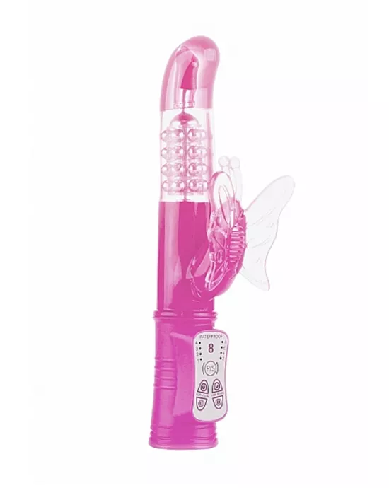 Mimi Butterfly Vibrator Rotating Dual Motors 8 Speeds