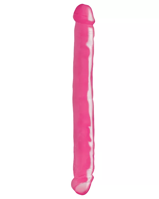 Basix 12 INCH Double Ended Dildo Pink