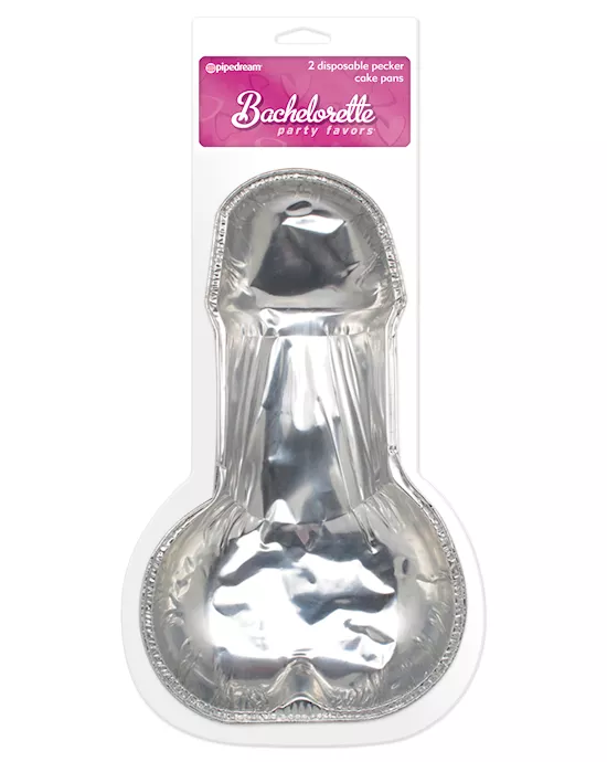 Disposable Pecker Cake Pans 2 pack