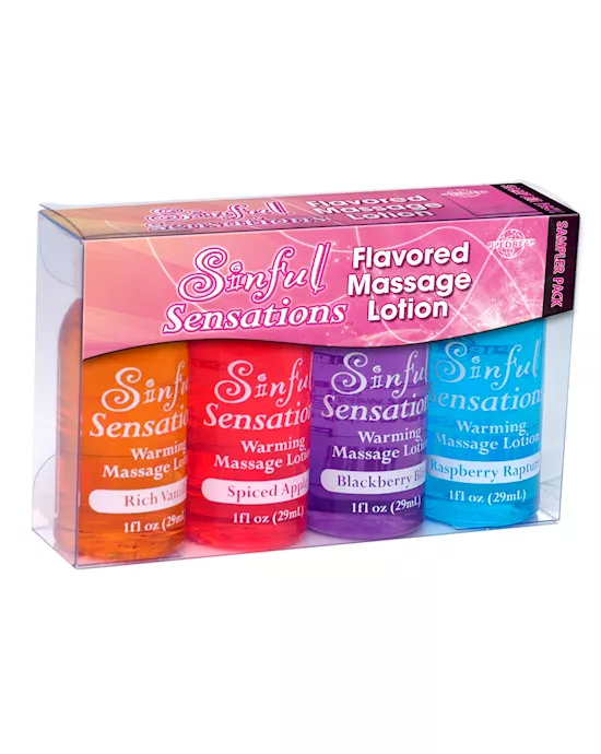 Sinful Sentastions Sampler Pack 4 1oz Bottles
