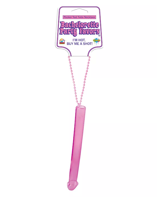 Pecker Test Tube Necklace
