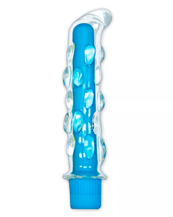 Neon Glass Vibrator Blue