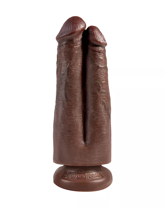 King Cock 7 Inch Two Cocks One Hole Dildo