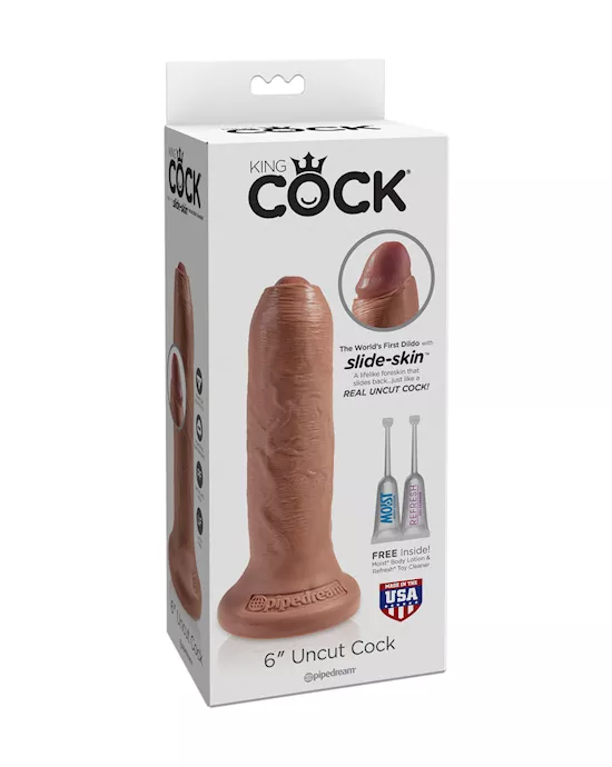 King Cock 6 Inch Uncut Cock