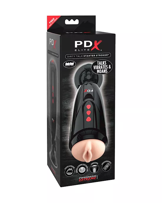PDX Elite Dirty Talk Starter Stroker