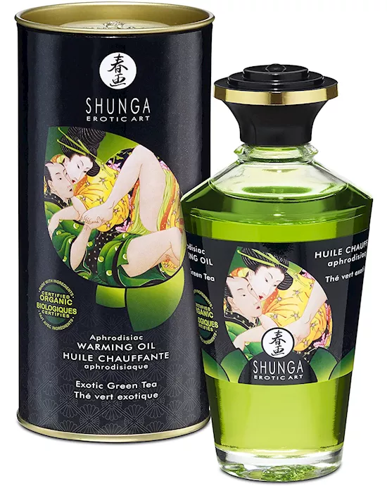 Warming Aphrodisiac Oil ORGANICA - Exotic Green Tea