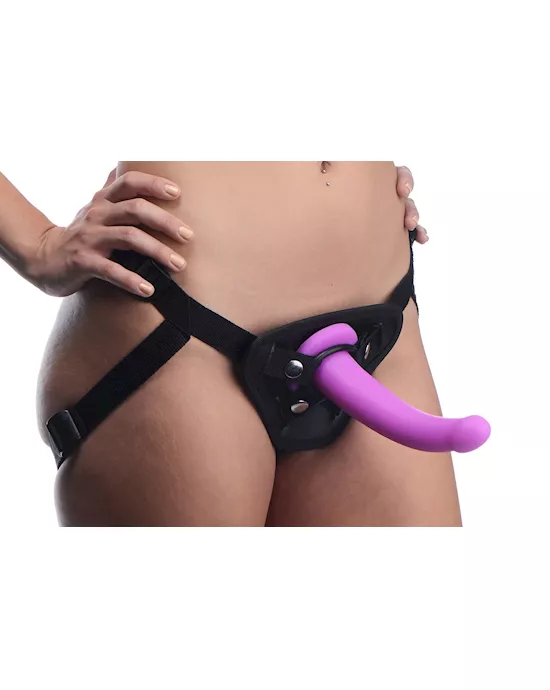 Navigator Silicone G-Spot Dildo With Harness