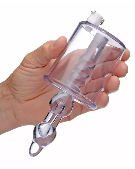 Anal Pump Cylinder With Stimulator Shaft