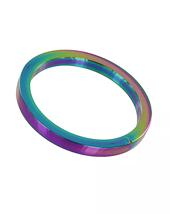 Rainbow Flat Cock Ring - (8x40mm)