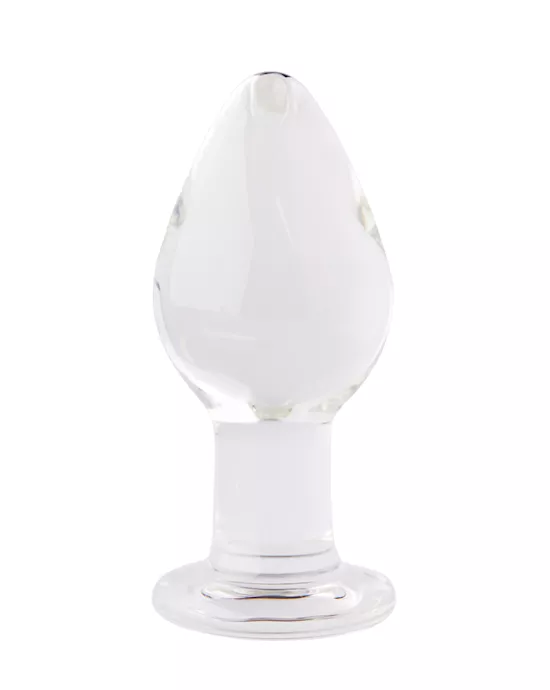 Rounded Glass Butt Plug