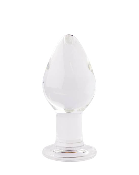 Rounded Glass Butt Plug