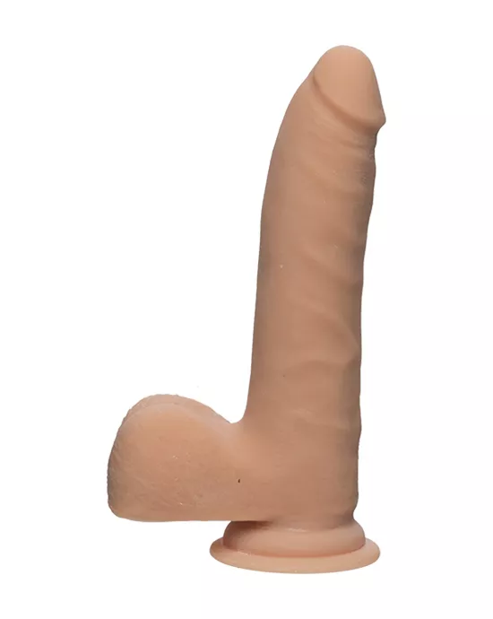 The D - Realistic D - Slim Dildo with Balls