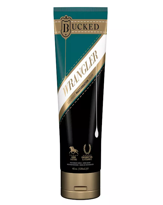 Bucked Wrangler Masturbation Cream - Leather (120ml)