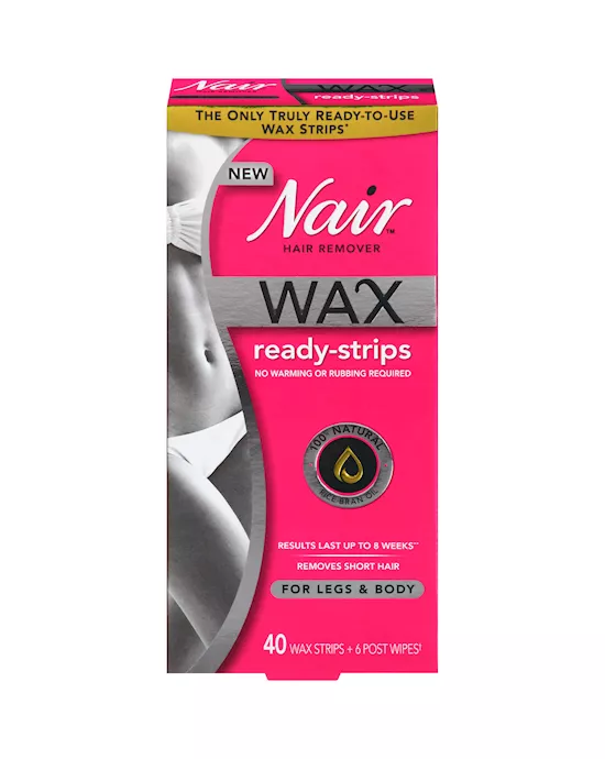 Nair Wax Ready-Strips Face - 40 Pack