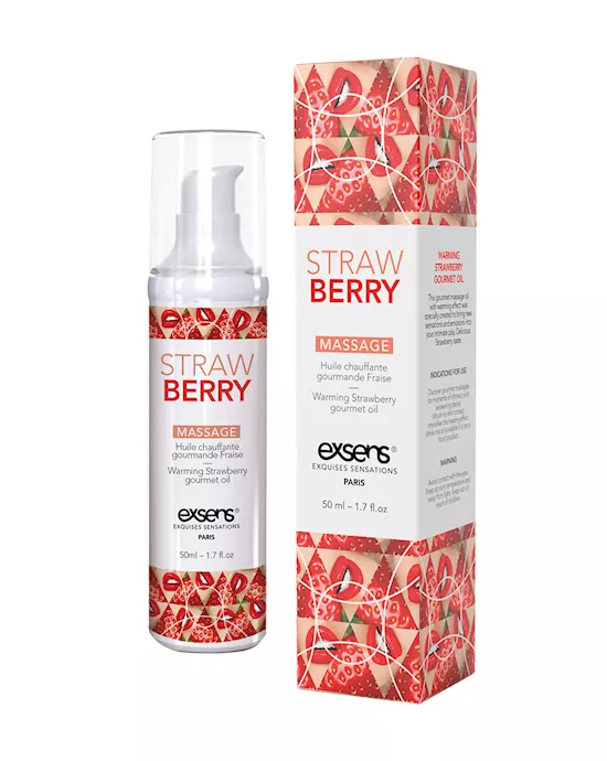 Warming Gourmet Massage Oil Strawberry