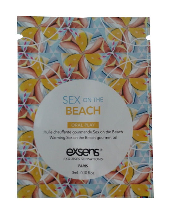Warming Gourmet Massage Oil Sachet - Sex On The Beach
