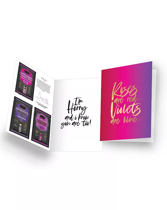 Naughty Notes Greeting Card Roses are Red, Violets are Blue