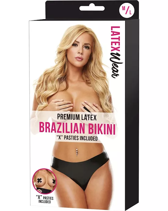 Premium Latex Brazilian Bikini - M/L