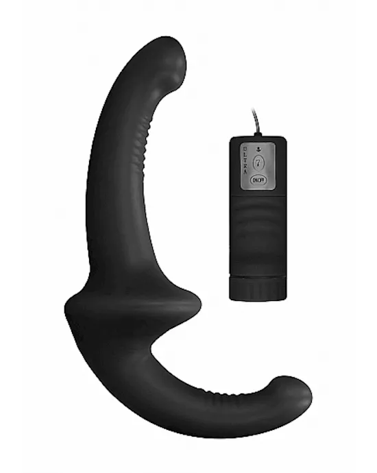 Vibrating Silicone Strapless Strapon