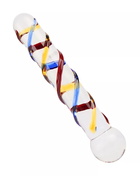 Lucent Trinity TEXTURED GLASS MASSAGER - 7 INCH