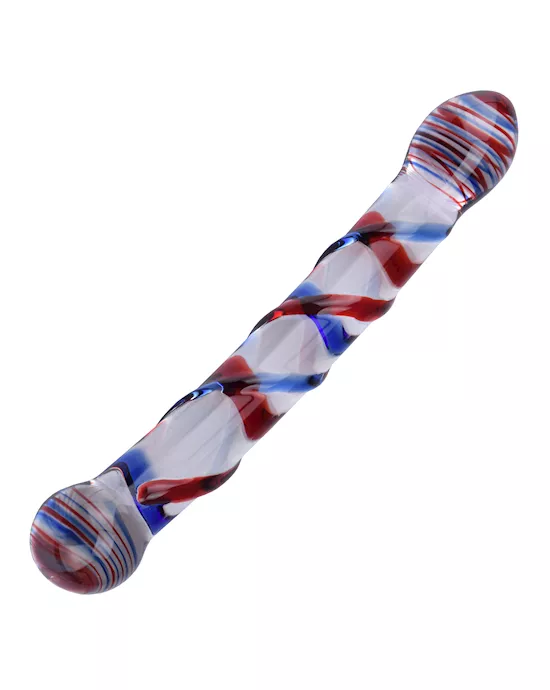 Blue Lines Dual Glass Massager 