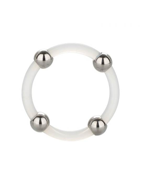 Steel Beaded Silicone CRing