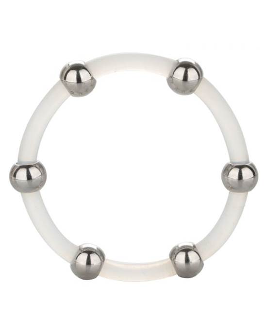 Steel Beaded Silicone CRing