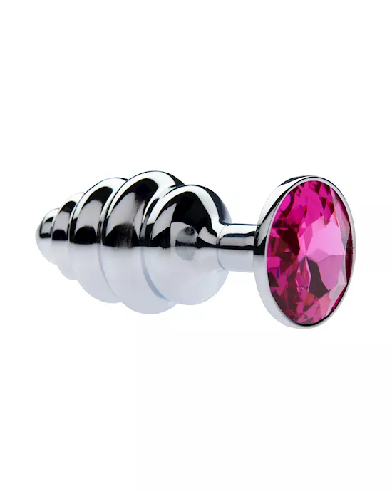 Kink Range Alloy Gemmed Butt Plug - 2.9 Inch