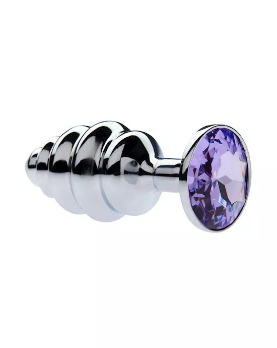 Kink Range Alloy Gemmed Butt Plug - 2.9 Inch