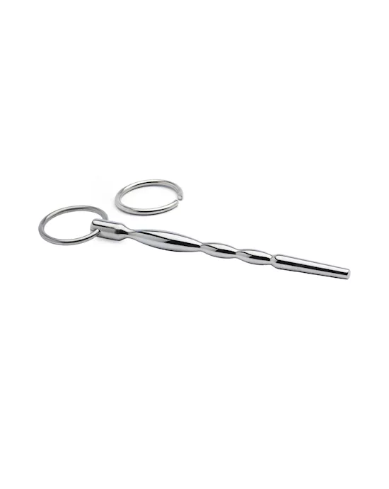 Kink Range Stainless Steel Bead Penis Plug - 5 Inch