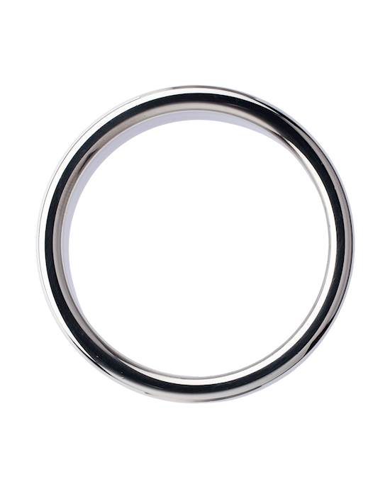 Kink Range Stainless Steel Ridged Penis Head Ring  17 Inch