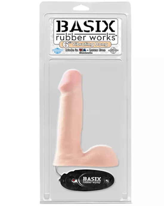 Basix Rubber Works 6 Vibrating Dong