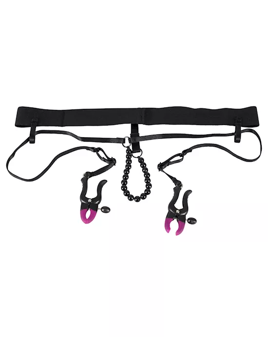 Pearl String With Silicone Clamps