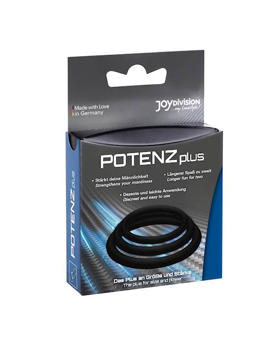 POTENZplus Cock Ring Set  3 Pack