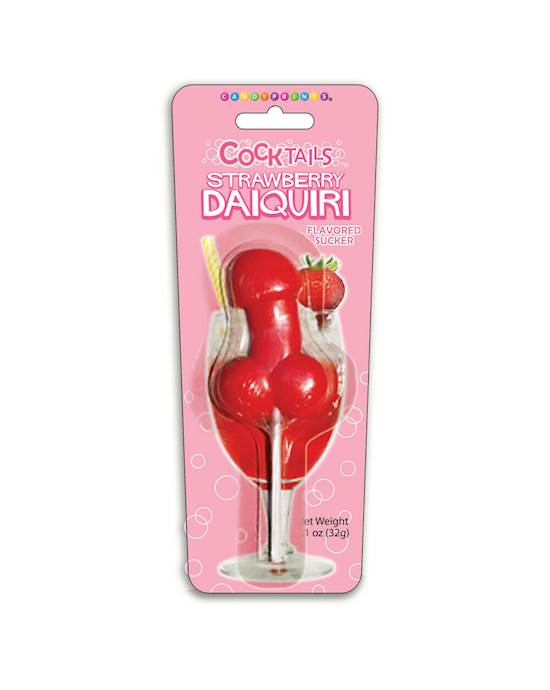 Strawberry Daquiri Cocktail Sucker