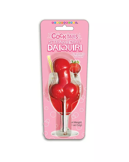 Strawberry Daquiri Cocktail Sucker